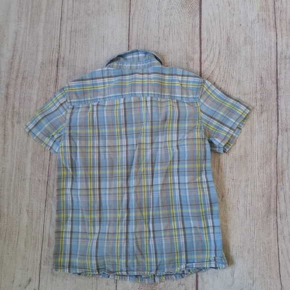 Cherokee short sleeve plaid shirt sz 5T - Picture 3 of 3